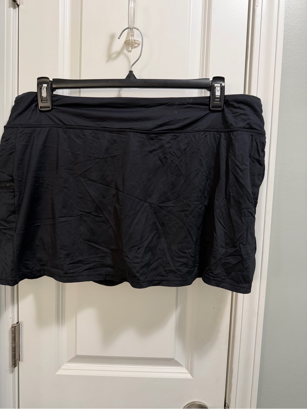 Beach House Black Swim Skort with Built-In Shorts